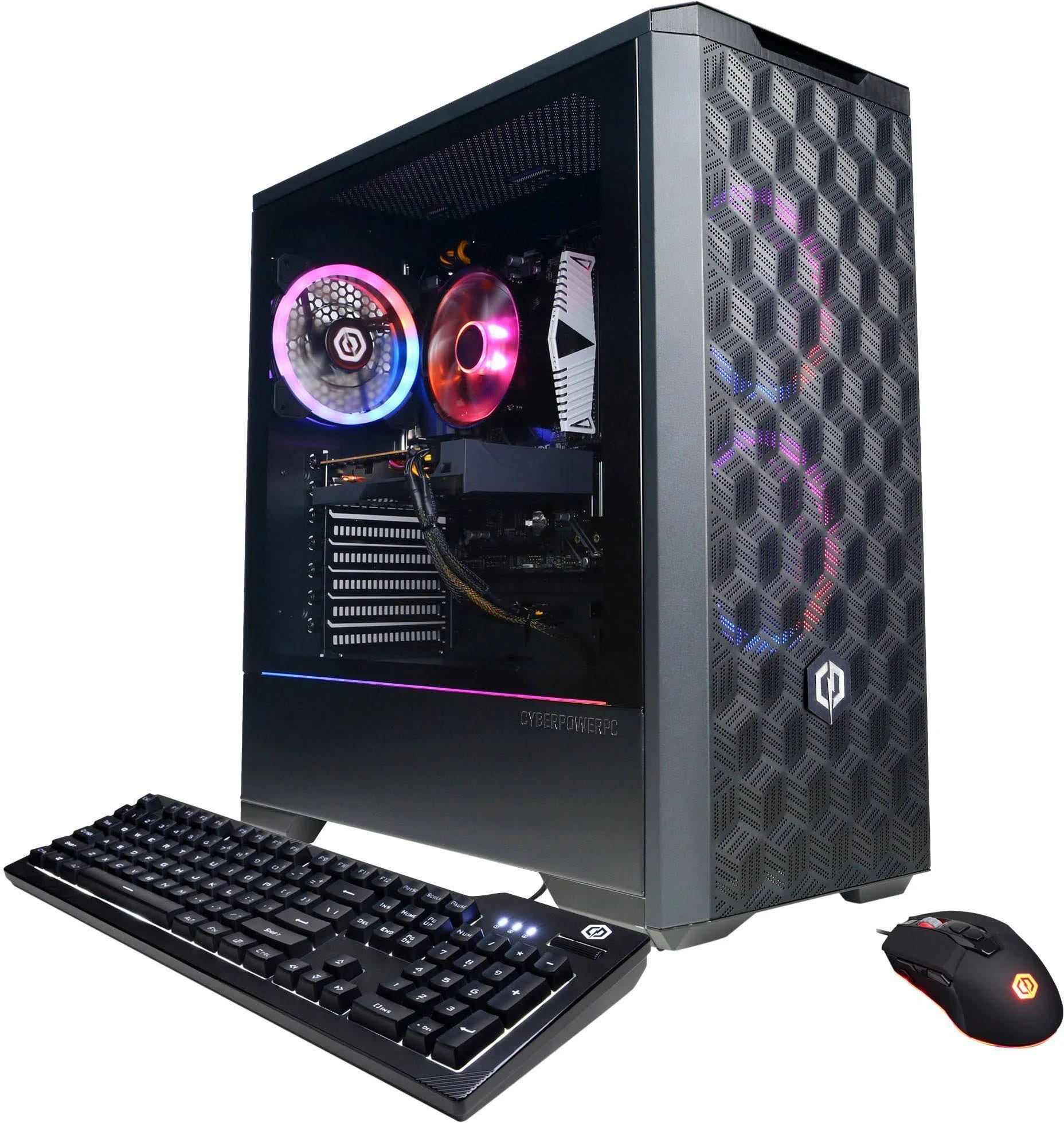 CyberPowerPC Gaming Desktop with AMD Ryzen 3 4100 Processor and Nvidia GeForce GTX 1650 Graphics | Image