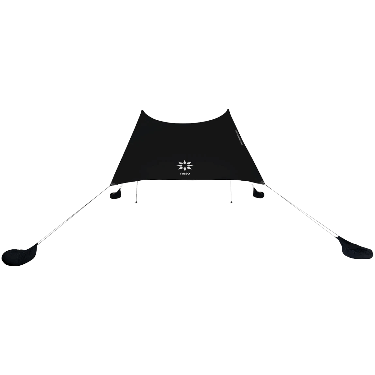 Neso Tent: Portable Beach Canopy Sunshade with Sand Anchors (Black) | Image