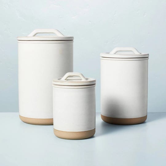 3pc-modern-rim-stoneware-canister-set-cream-clay-hearth-hand-with-magnolia-1