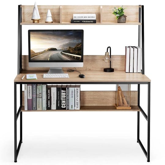 tangkula-mufti-functional-computer-desk-pc-workstation-with-open-bookcase-natural-1