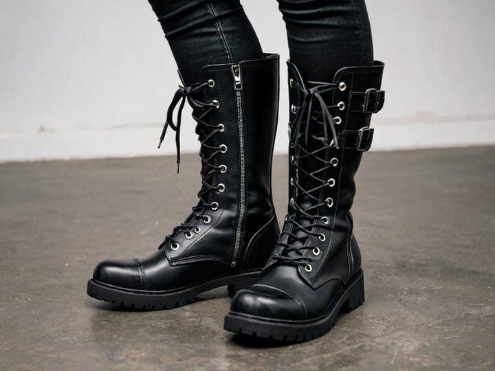 Black-Knee-High-Combat-Boots-4