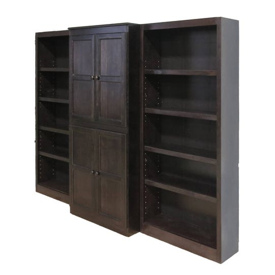 concepts-in-wood-15-shelf-bookcase-wall-with-doors-72-inch-tall-espresso-finish-1