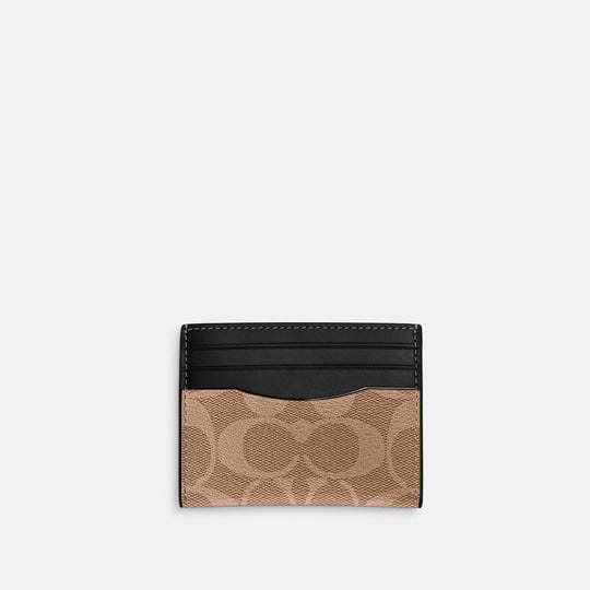 coach-outlet-slim-id-card-case-in-signature-canvas-gunmetal-tan-one-size-1