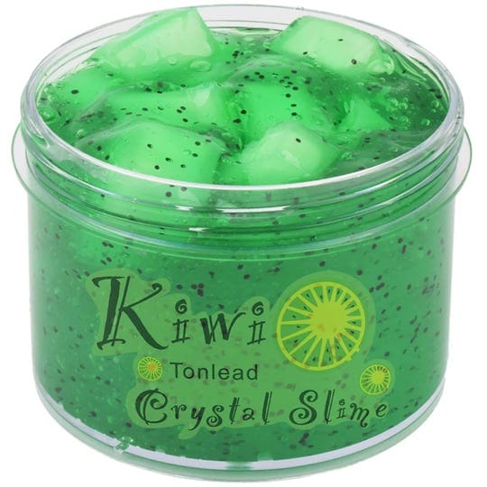 tonlead-kiwi-green-clear-slime-crystal-putty-with-glitters-soft-jelly-clay-non-sticky-slime-premade--1