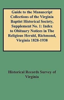 guide-to-the-manuscript-collections-of-the-virginia-baptist-historical-society-supplement-1191620-1