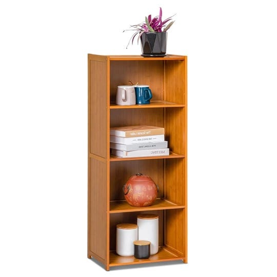 monibloom-bamboo-4-tiers-narrow-bookcase-freestanding-display-storage-shelves-cabinet-brown-for-home-1