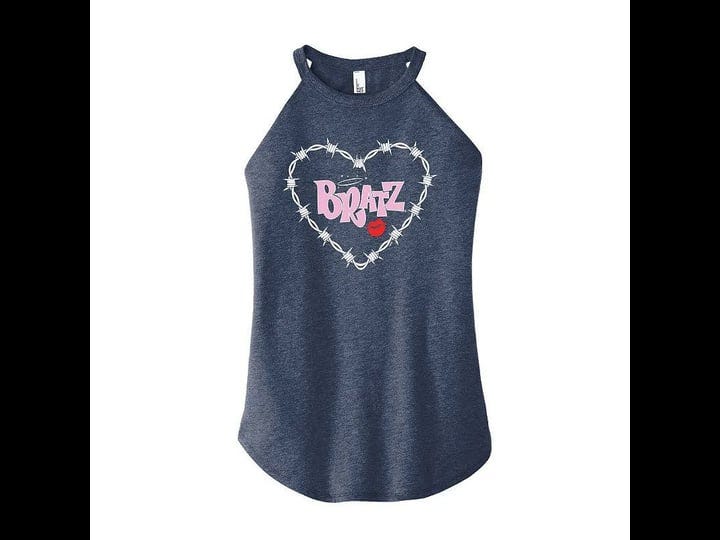 juniors-bratz-barbed-wire-heart-high-neck-tank-top-girls-size-small-med-blue-1