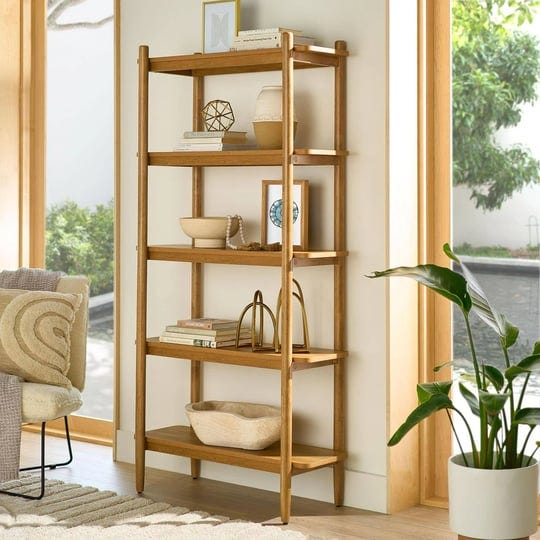 better-homes-gardens-springwood-5-shelf-bookcase-with-solid-wood-frame-light-honey-finish-size-36-0--1