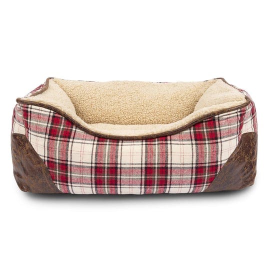 harry-barker-red-cream-cabin-holiday-plaid-cuddler-dog-bed-24-l-x-18-w-x-10-h-small-1