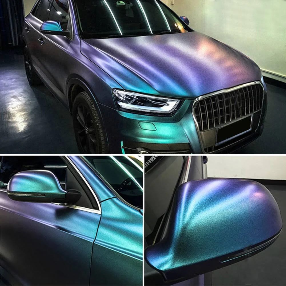 Holographic Car Wrap for Metallic Surfaces, Sparkling Diamond Colored | Image