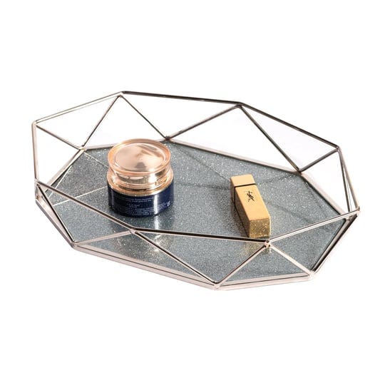 candolife-glass-vanity-tray-silver-mirror-tray-octagon-perfume-tray-organizer-of-dresser-bathroom-co-1