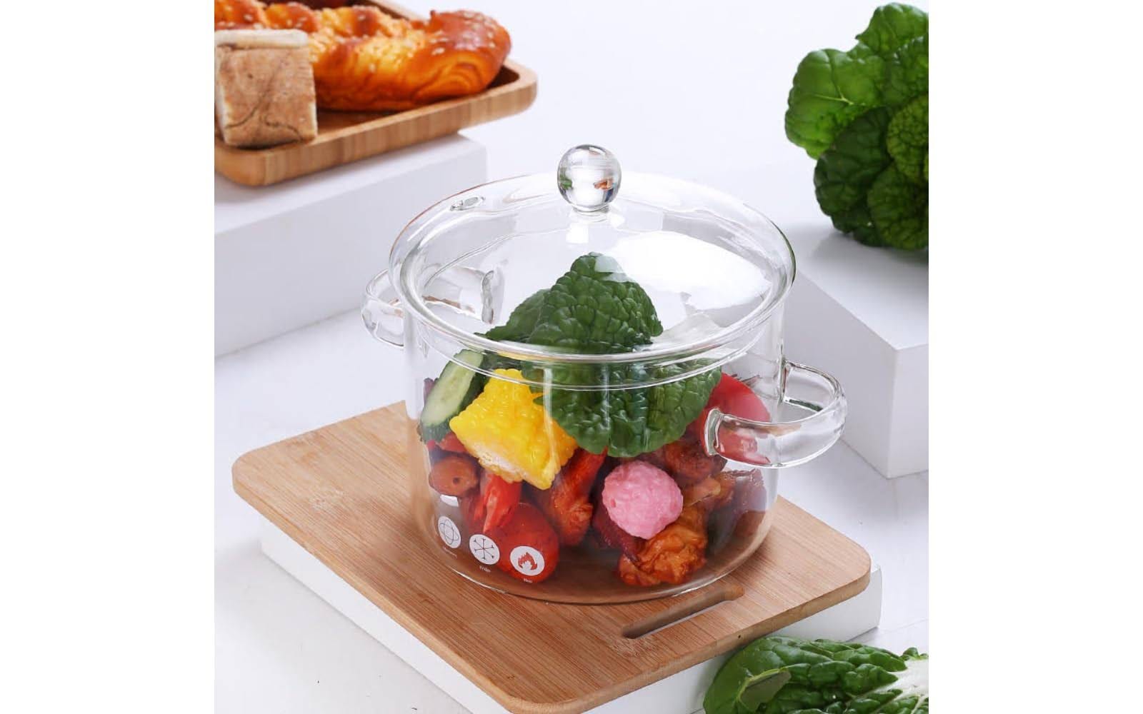 Heat-Resistant Glass Saucepan for Cooking | Image