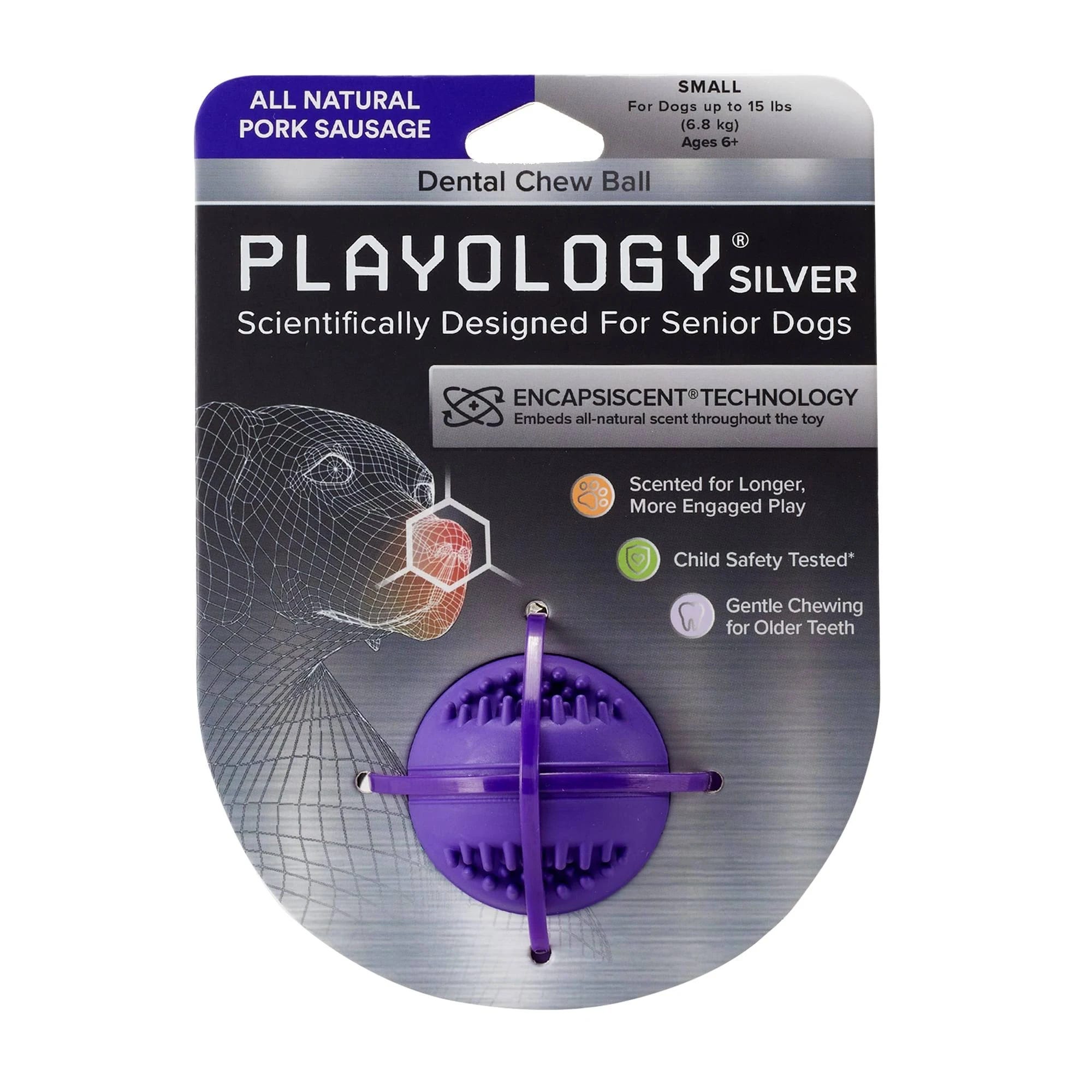 Playology Scented Dental Dog Chew Ball | Image