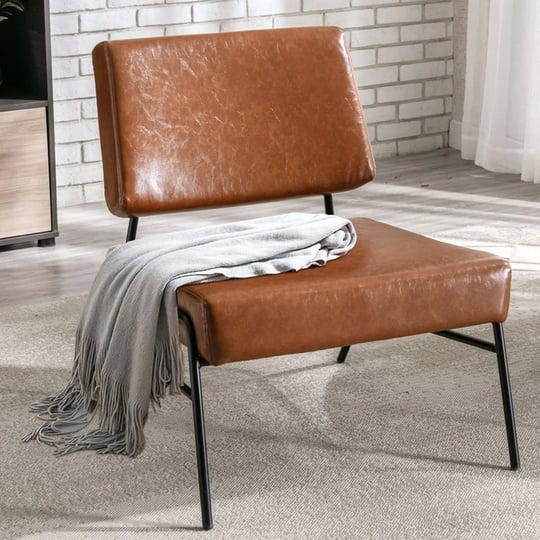 awqm-leather-accent-chairbrown-leather-chair-modern-accent-chair-with-metal-frame-upholstered-lounge-1