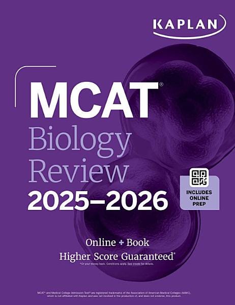 MCAT Biology Review 2025-2026: Online + Book (Kaplan Test Prep) PDF