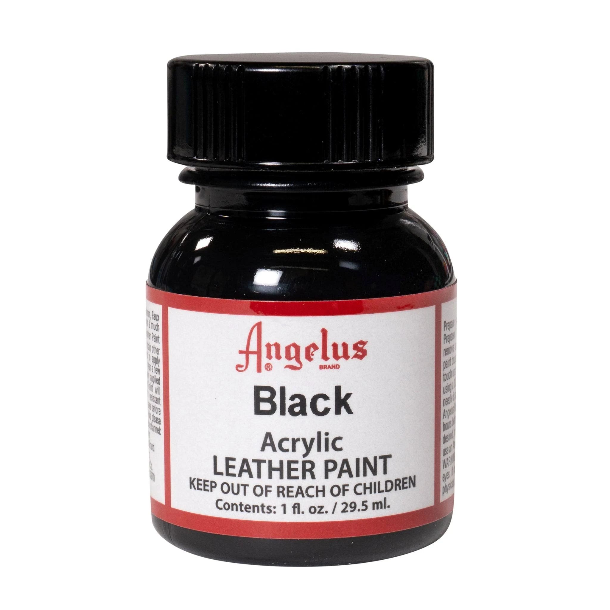 Black Angelus Leather Paint: High-Quality Customizing Solution | Image