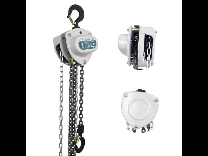 toyo-chain-hoist-2200lb10ft-manual-chain-block-hoist-1ton-chain-fall-3m-come-along-hand-chain-hoist--1