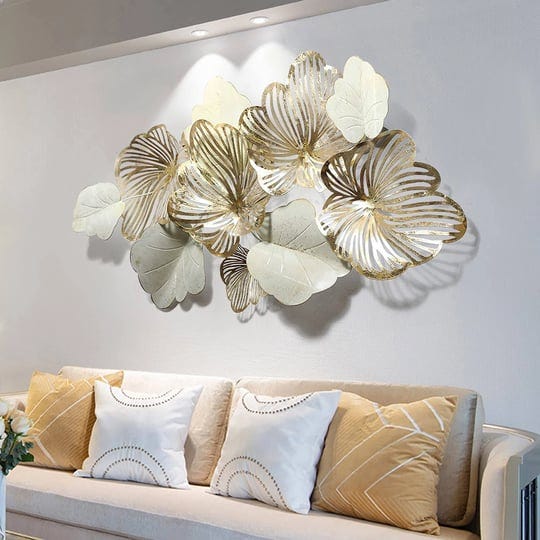 thlabe-home-decor-metal-wall-art-leaves-modern-large-wall-sculptures-gold-flower-blooming-handmade-3-1