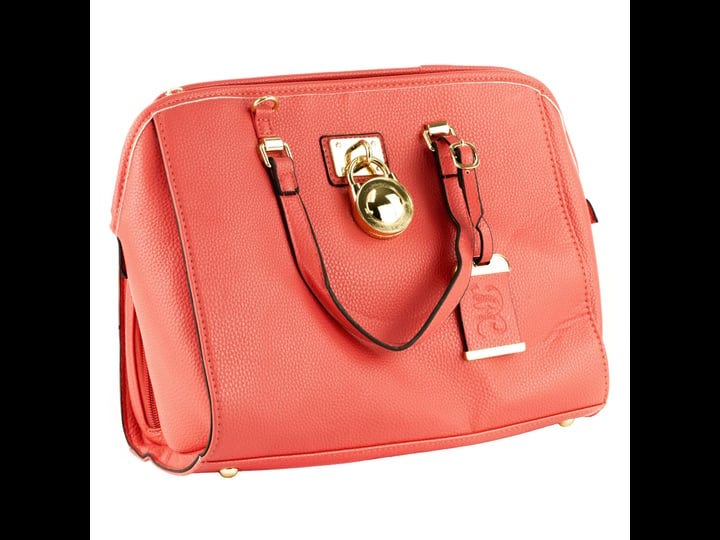 bulldog-satchel-style-purse-w-holster-coral-1