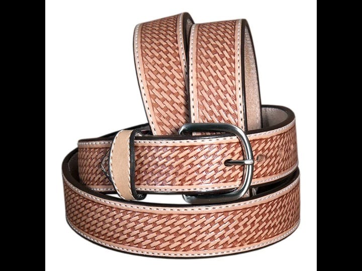58-hilason-basketweave-made-in-usa-gun-holster-leather-work-belt-brown-1