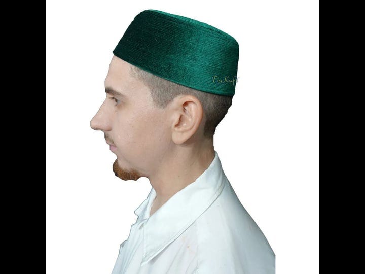 dark-green-rigid-velvet-turkish-chechen-style-kufi-hat-xxl-24-61cm-1