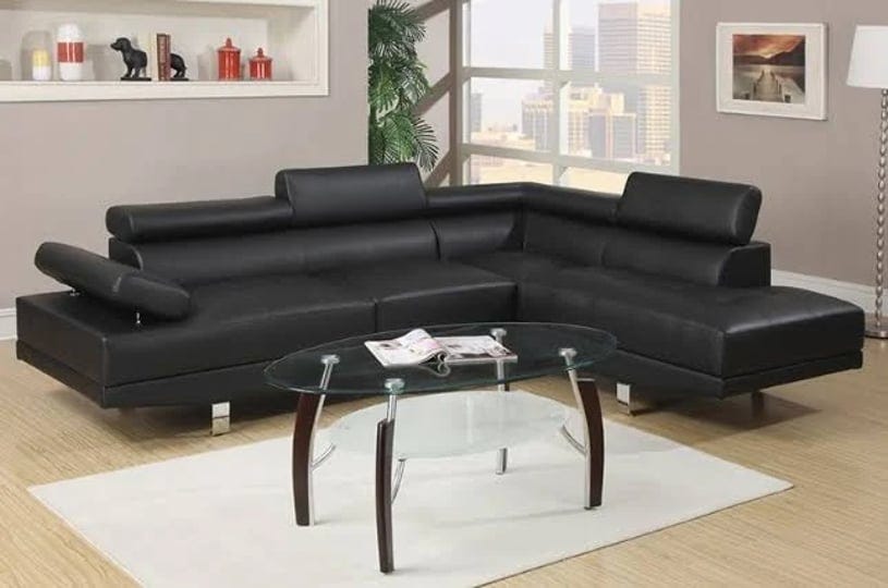 poundex-sectional-sofa-black-1