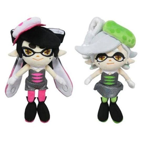 sanei-marie-green-callie-pink-squid-sisters-splatoon-series-plush-set-of-2-1