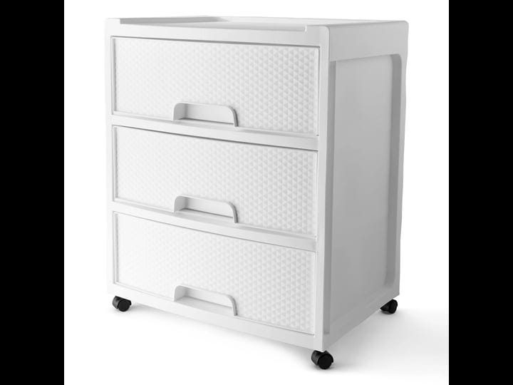 mainstays-3-drawer-wide-diamond-arctic-white-plastic-storage-cart-1
