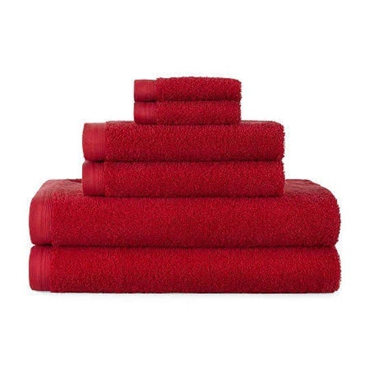 home-expressions-solid-and-stripe-bath-towel-red-one-size-bath-towels-bath-towels-antimicrobial-back-1