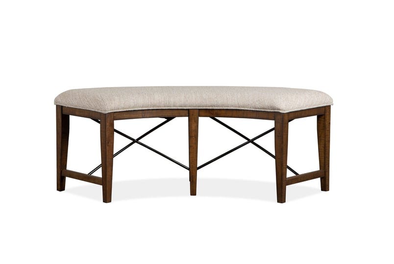 magnussen-bay-creek-toasted-nutmeg-upholstered-curved-bench-1