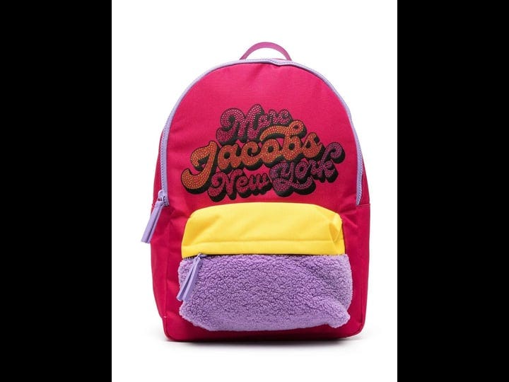 marc-jacobs-kids-rhinestone-logo-colourblock-backpack-pink-1
