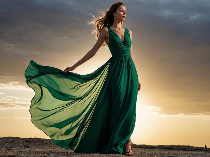 Emerald-Green-Flowy-Dress-4