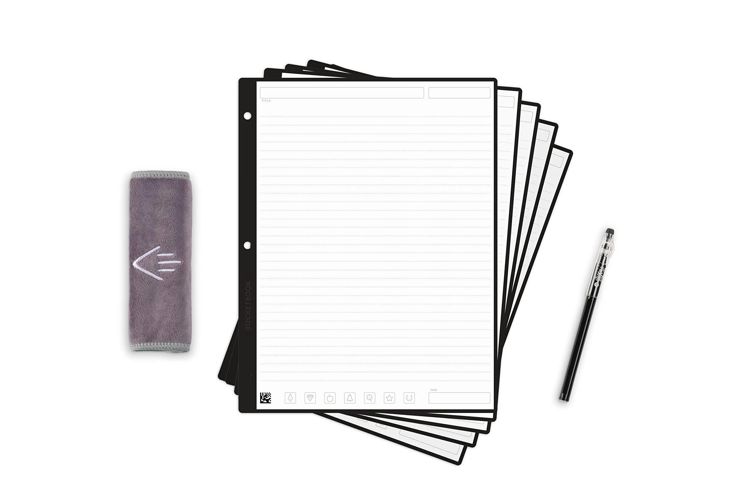 Rocketbook Filler Paper: Write, Scan, Erase, Reuse Lined College Ruled Notebook Paper | Image