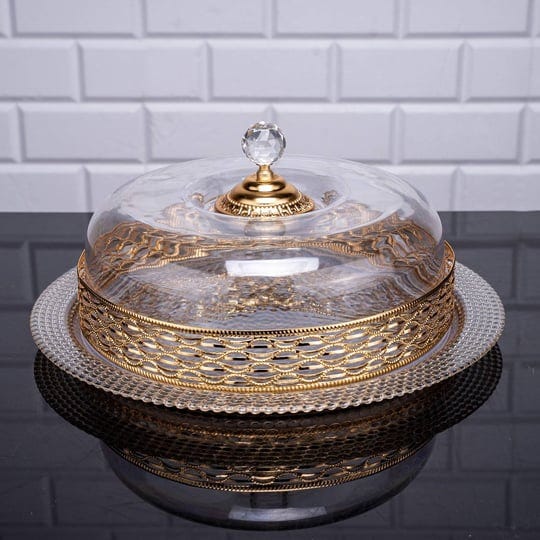 glass-cake-stand-platter-dome-cover-crystal-top-adas-style-gold-1