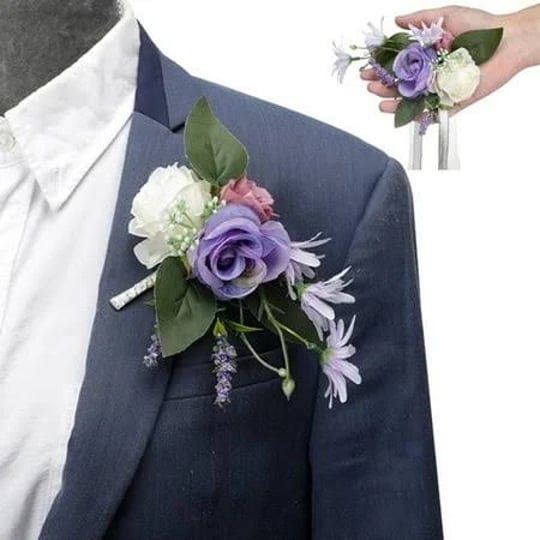 tpyrced-2-pack-wrist-corsage-flower-set-handmade-groom-boutonniere-and-bride-wrist-corsage-for-weddi-1