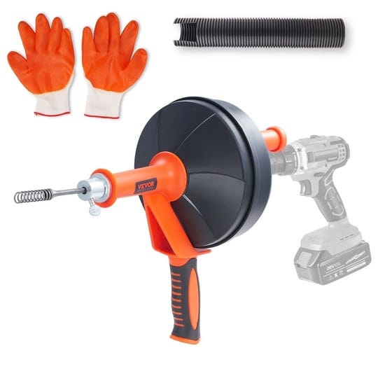 vevor-drain-auger-25-ft-plumbing-snake-clog-remover-with-drill-attachment-protective-hose-gloves-for-1