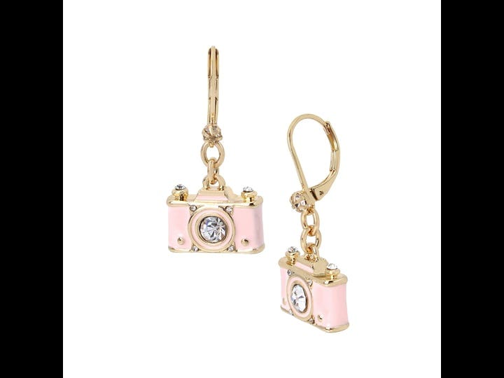 betsey-johnson-camera-drop-earrings-pink-1