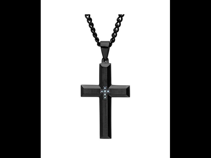 macys-mens-cross-pendant-necklace-black-1