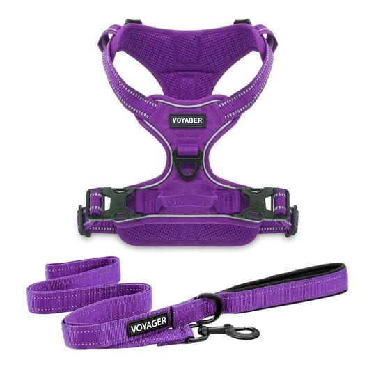 voyager-dual-attachment-no-pull-dog-harness-with-6ft-leash-combo-purple-lattice-m-1