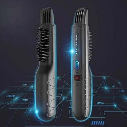 lescolton-wireless-beards-straigntener-brush-1