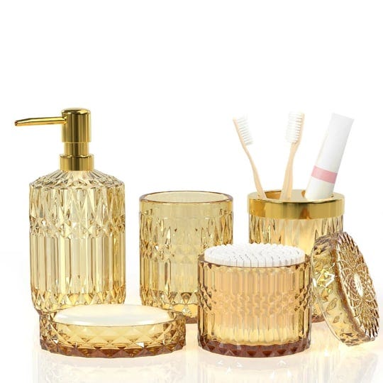 5pcs-glass-bathroom-accessory-set-tumbler-cotton-swab-jars-soap-dish-soap-dispenser-and-toothbrush-h-1