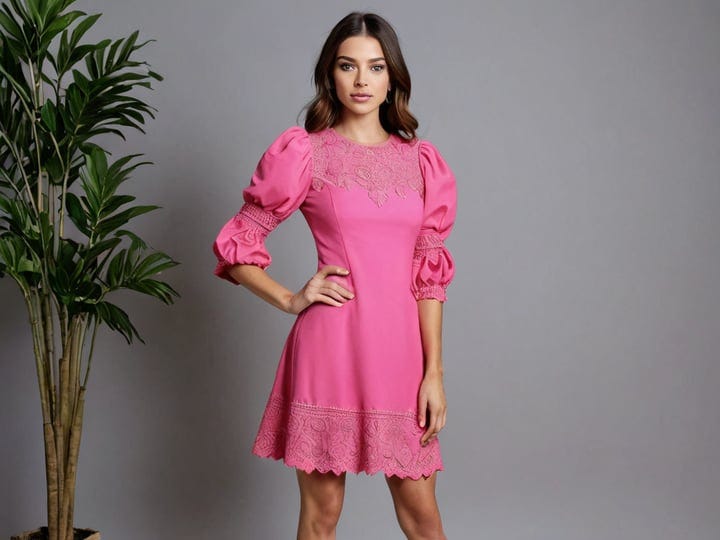 Puff-Sleeve-Dress-Pink-3