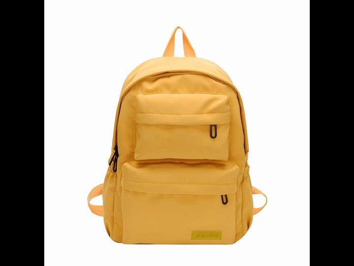 waterproof-mochilas-school-backpack-yellow-1