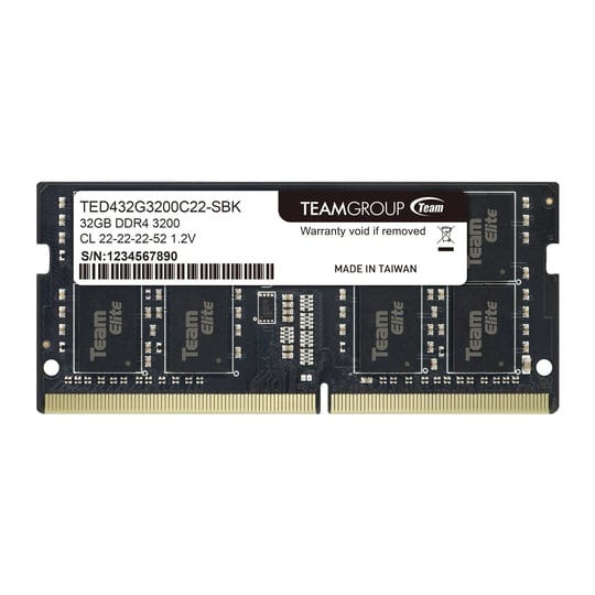 team-ted432g3200c22-s01-elite-32gb-260-pin-ddr4-so-dimm-ddr4-3200-laptop-memory-model-1