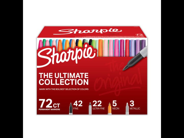 sharpie-permanent-markers-ultimate-collection-assorted-tips-assorted-colors-72-set-1