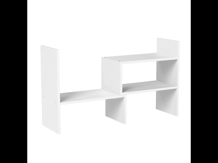 tilemall-expandable-wood-bookshelf-desktop-organizer-display-shelf-white-1