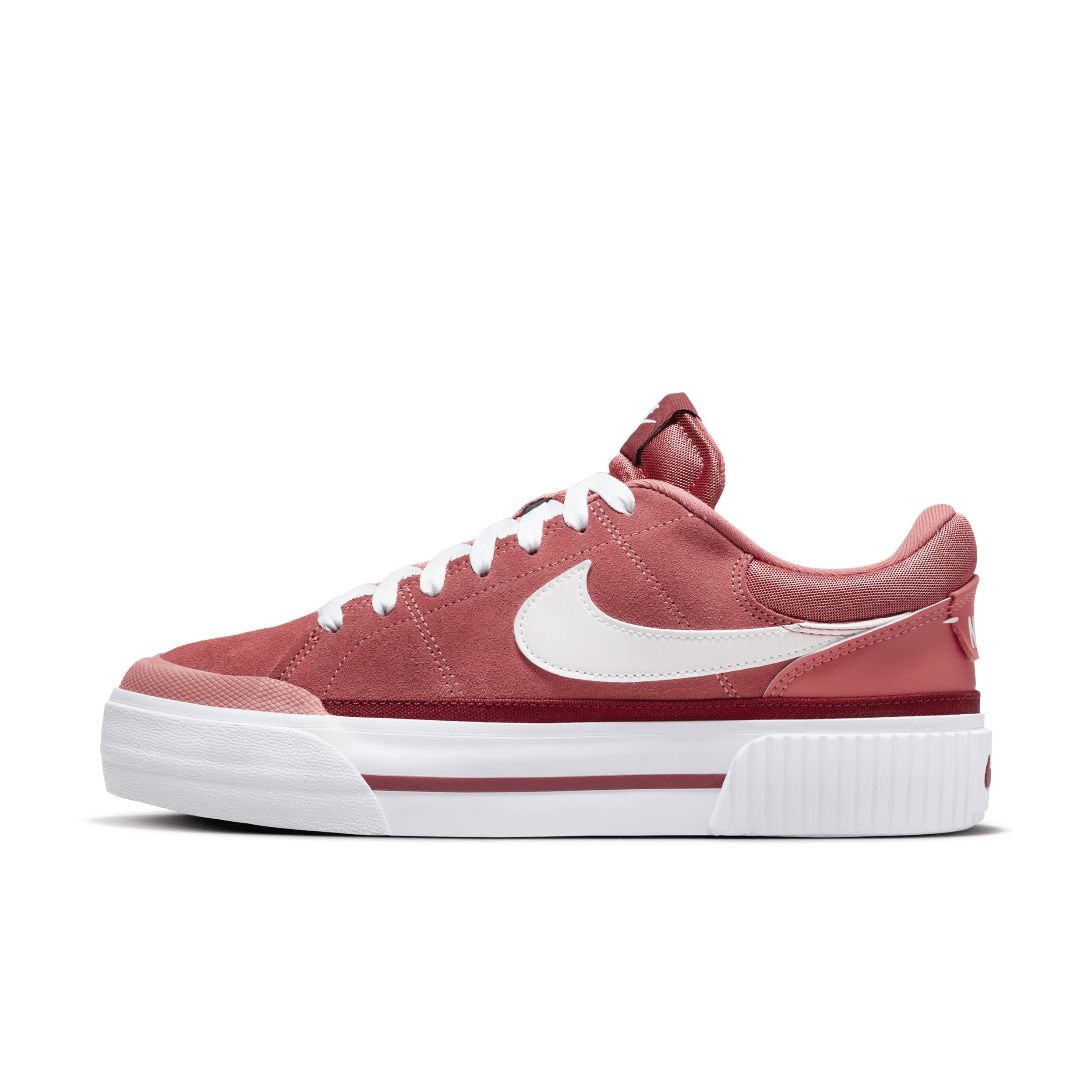 Nike Women's Court Legacy Lift Shoes: Red and Comfortable Volleyball Shoes | Image