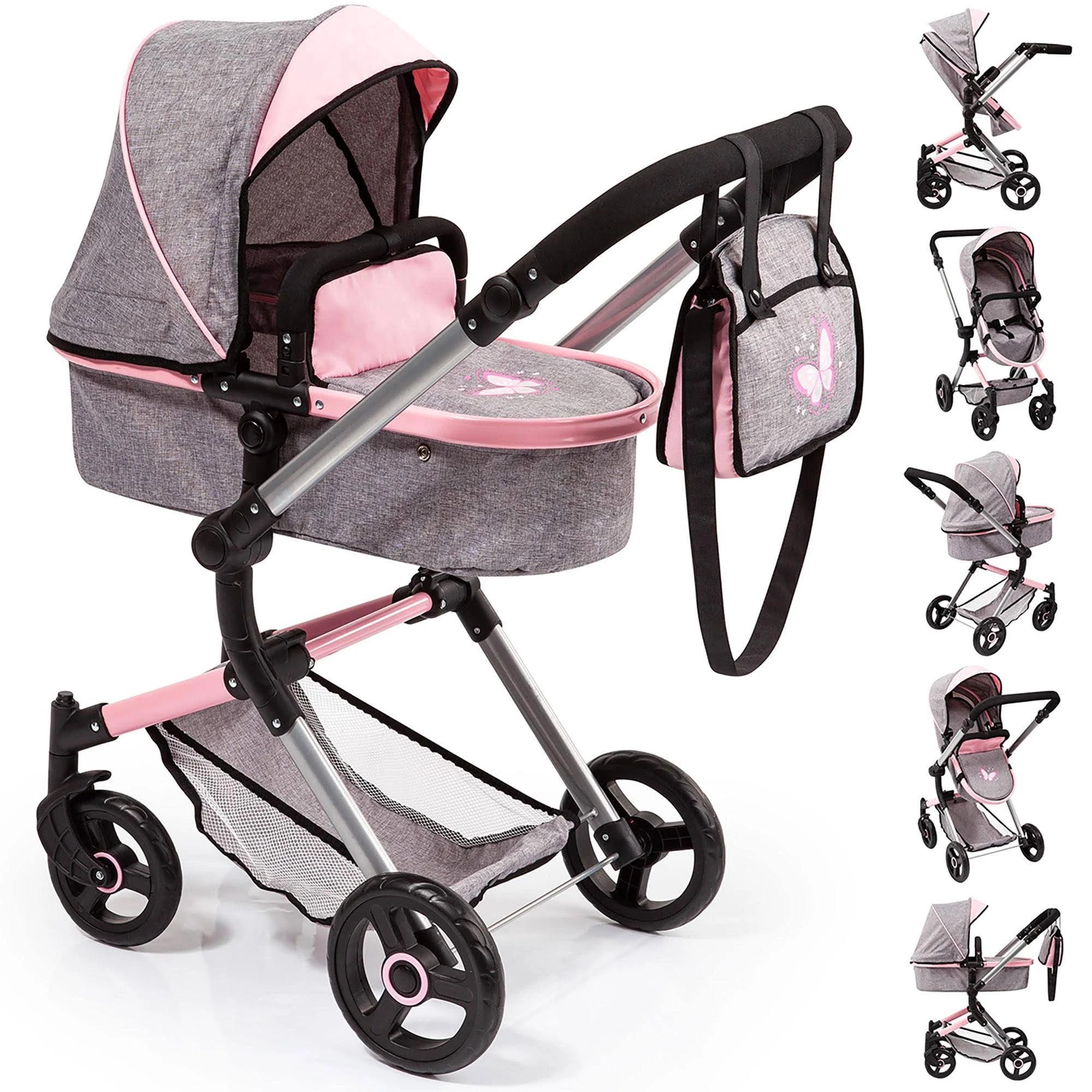 Grey Bayer Neo Vario Baby Doll Stroller for Dolls up to 20 Inches | Image