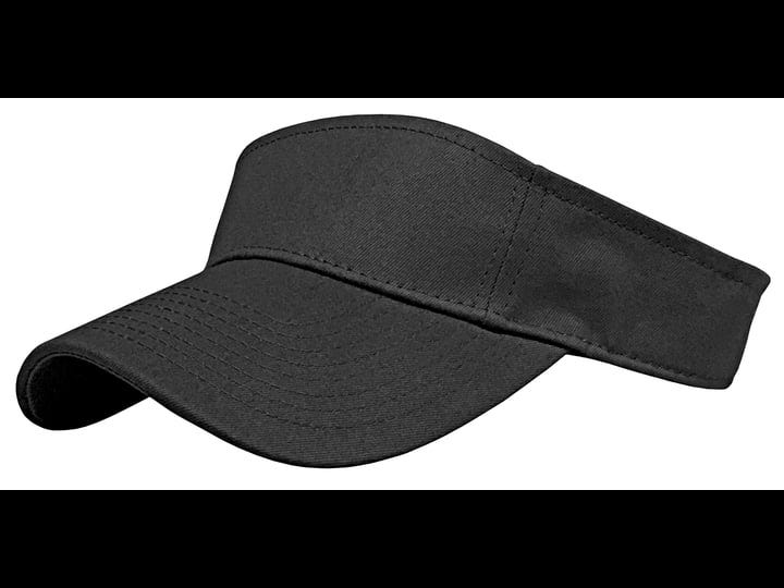 nv-caps-adult-nv-or-adjustable-cotton-sports-twill-visor-black-adult-1