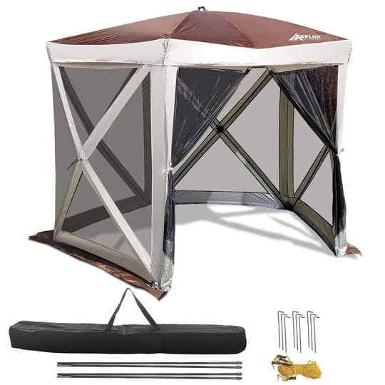 axploroutdoor-tailgater-rapid-tailgater-tent-8-5ft-x8-5ft-pentagon-shaped-portable-pop-up-canopy-wit-1